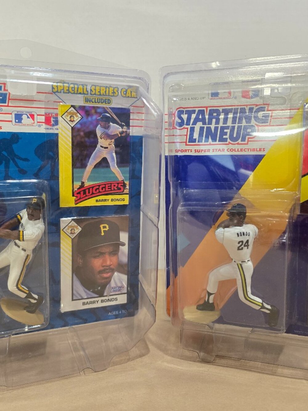 Starting Lineup Barry Bonds 1992 & 1993 Special Series Card Figures LOT OF 2 NEW